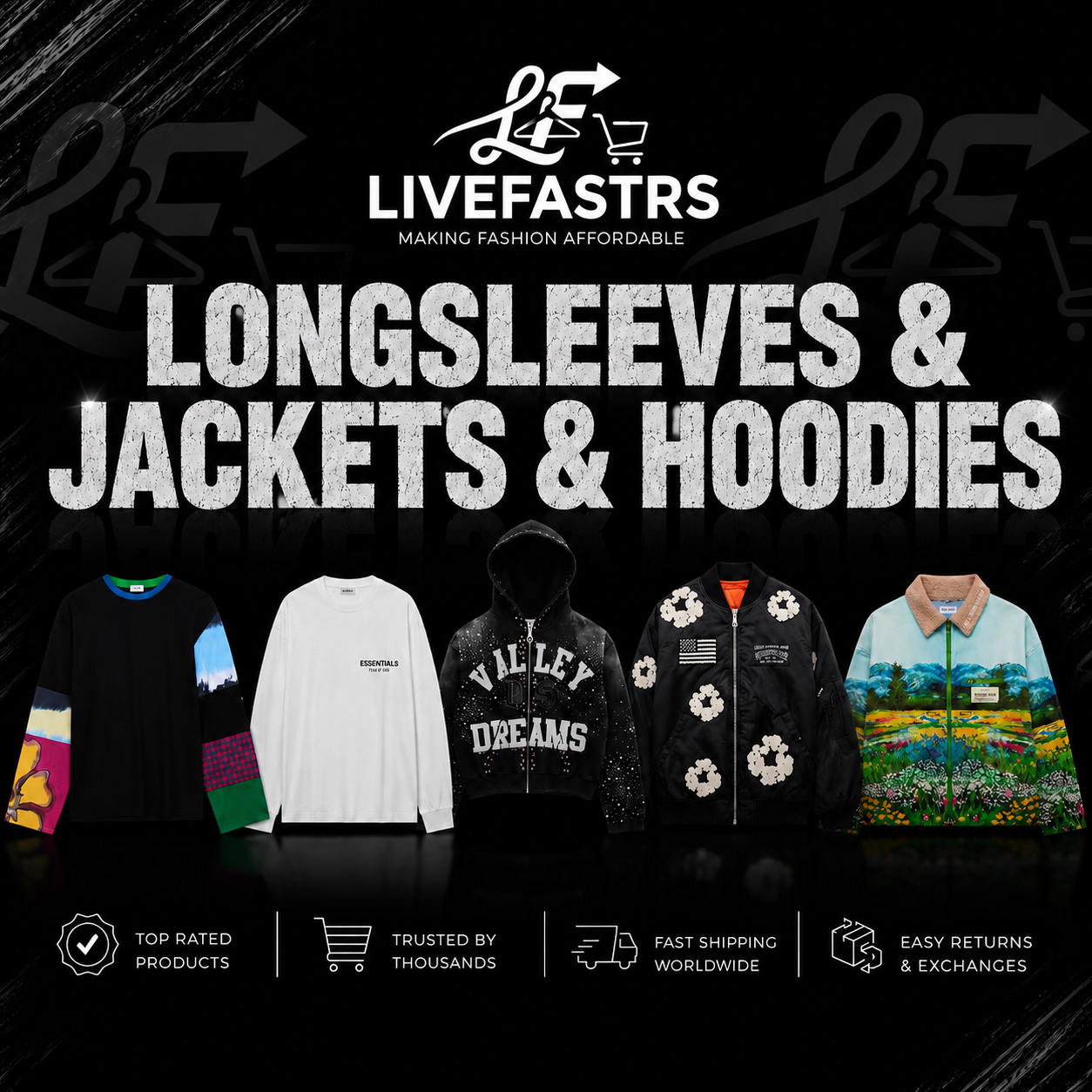 LONGSLEEVES & JACKETS & HOODIES
