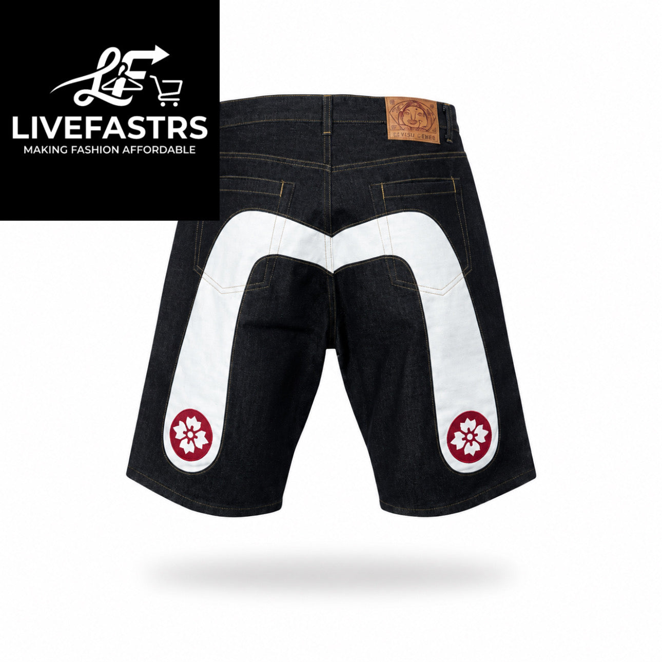 Vintage Evisu Baggy Denim Shorts