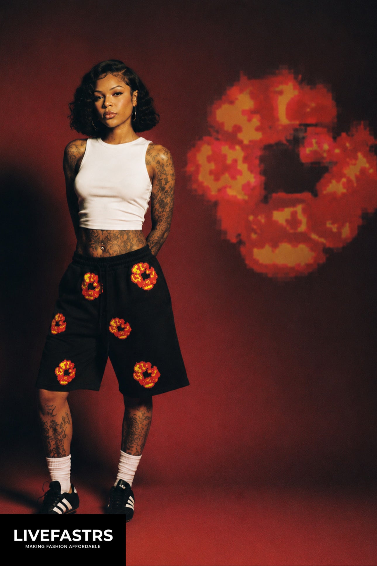Denim Tears X Offset Wreath Shorts