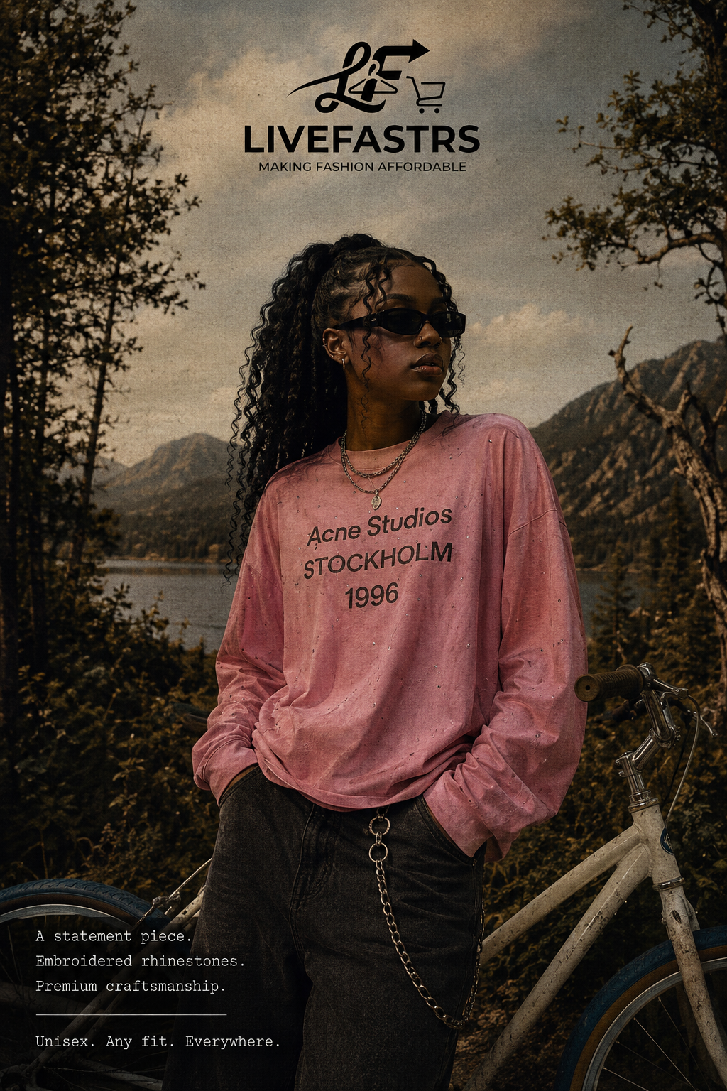 Acne Studios Stockholm 1996 Rhinestone Longsleeve