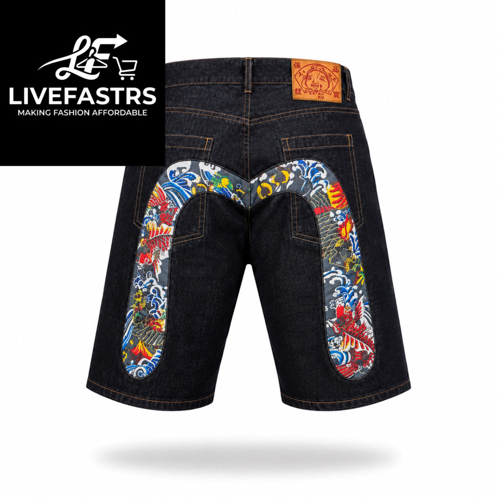 Vintage Evisu Baggy Denim Shorts