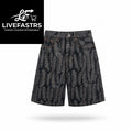 Kapital Kountry Denim Indigo Magpie Feather Shorts