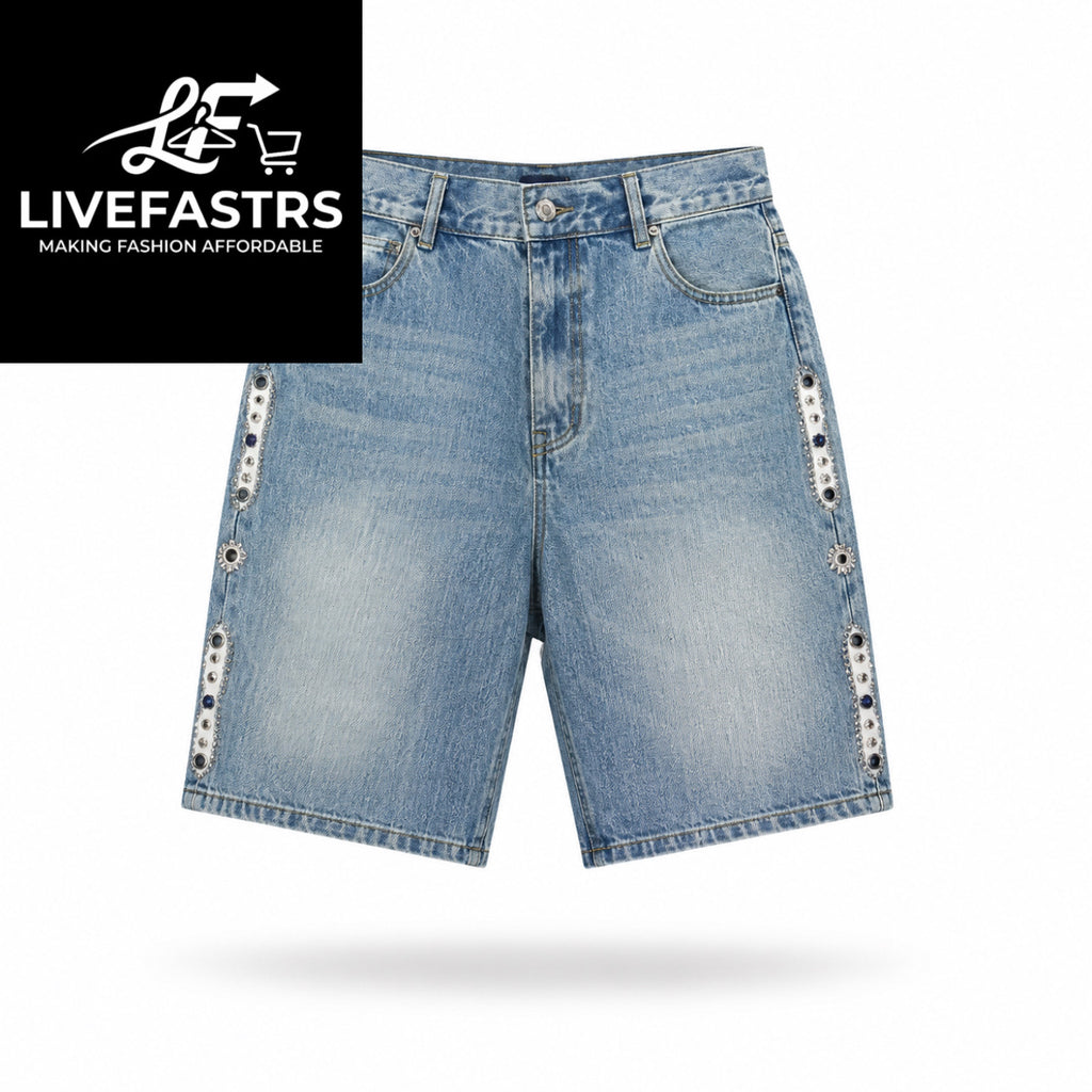 Kapital Kountry Denim Cisco Jewel Shorts