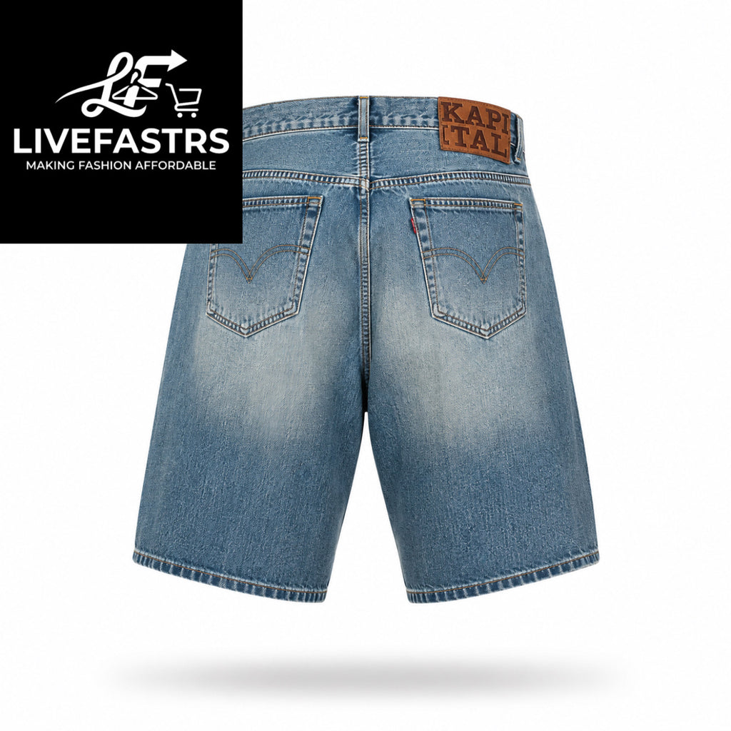 Kapital Kountry Denim Cisco Jewel Shorts