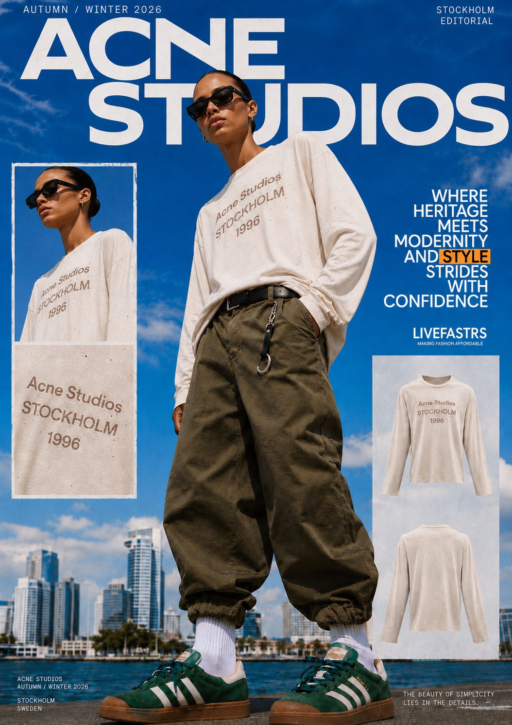 Acne Studios Stockholm 1996 Rhinestone Longsleeve