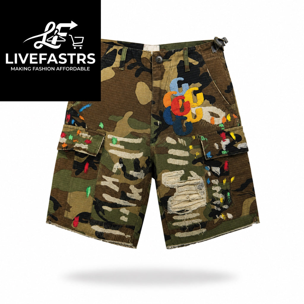 Gallery Dept. G-Patch Woodland Camo Cargo Shorts