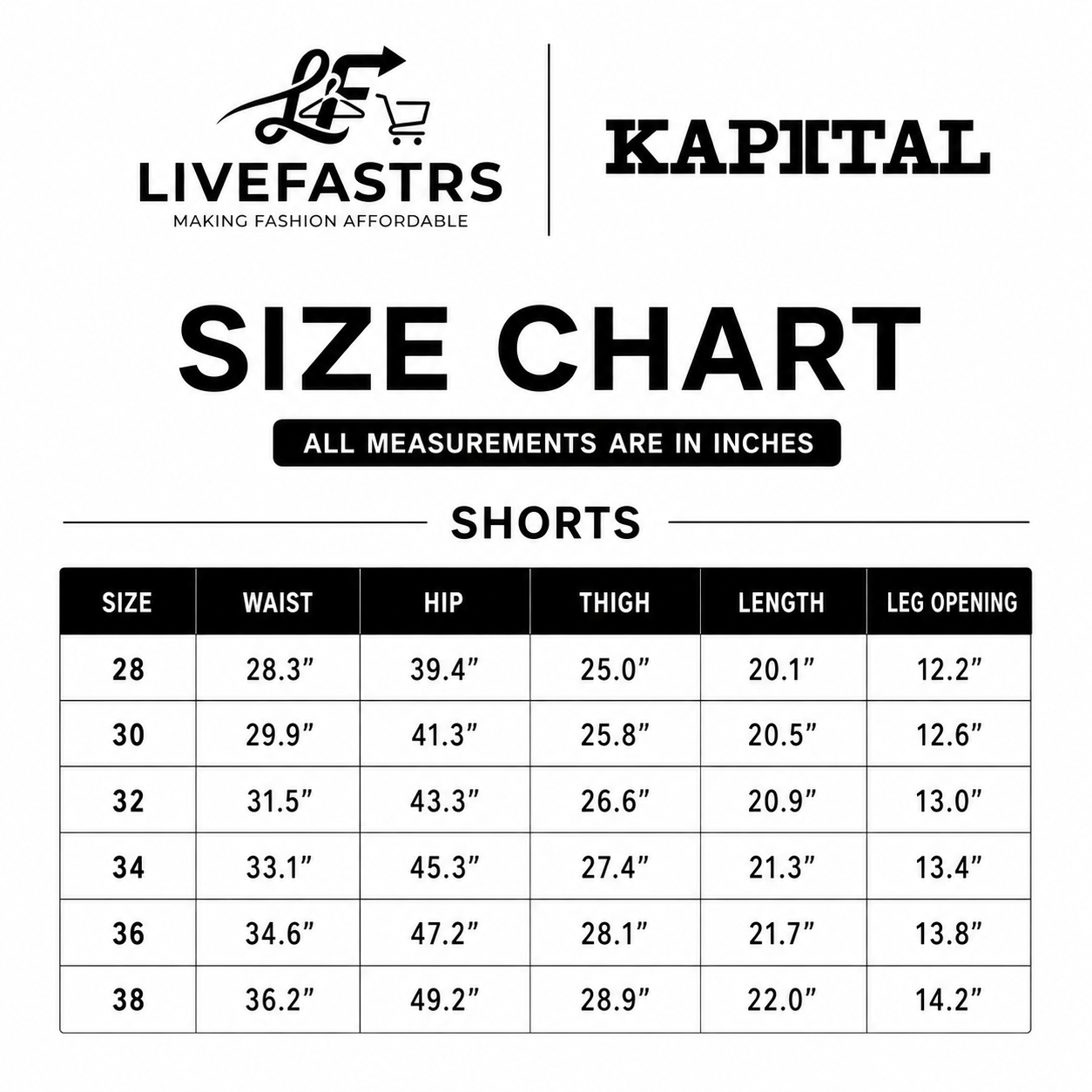 Kapital Kountry Denim Skeleton Shorts