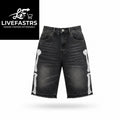 Kapital Kountry Denim Skeleton Shorts