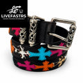Chrome Heart Multi Color Patch Belt