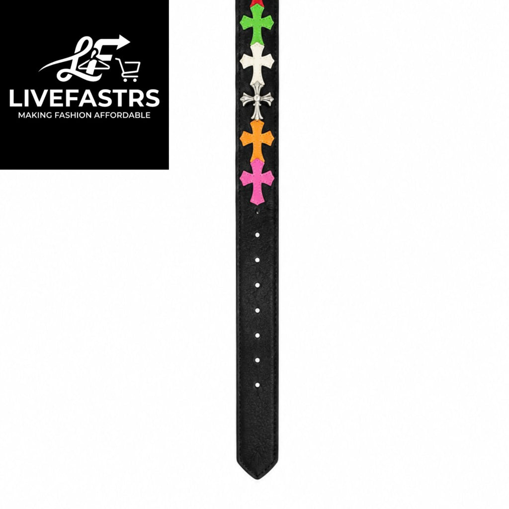 Chrome Heart Multi Color Patch Belt